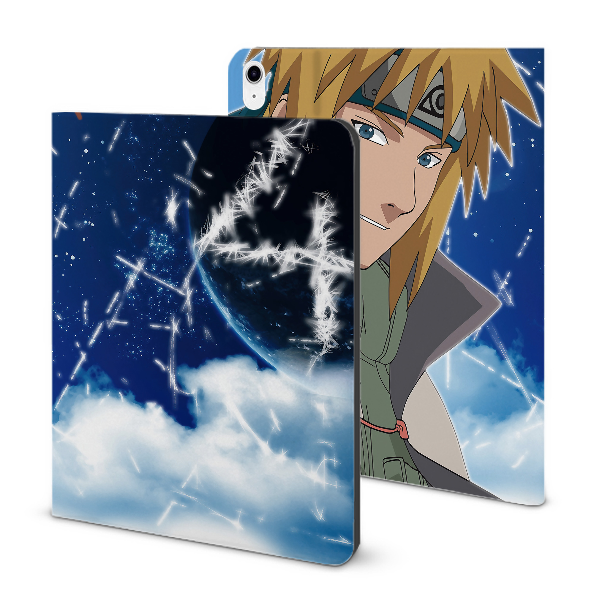 （画像用） NARUTO -ナルト- NARUTO -ナルト- 疾風伝 IPad ケース ブック型 PUレザー TPU 耐衝撃 軽量 薄型 ペン収納なし 全面保護 IPad 各モデル対応